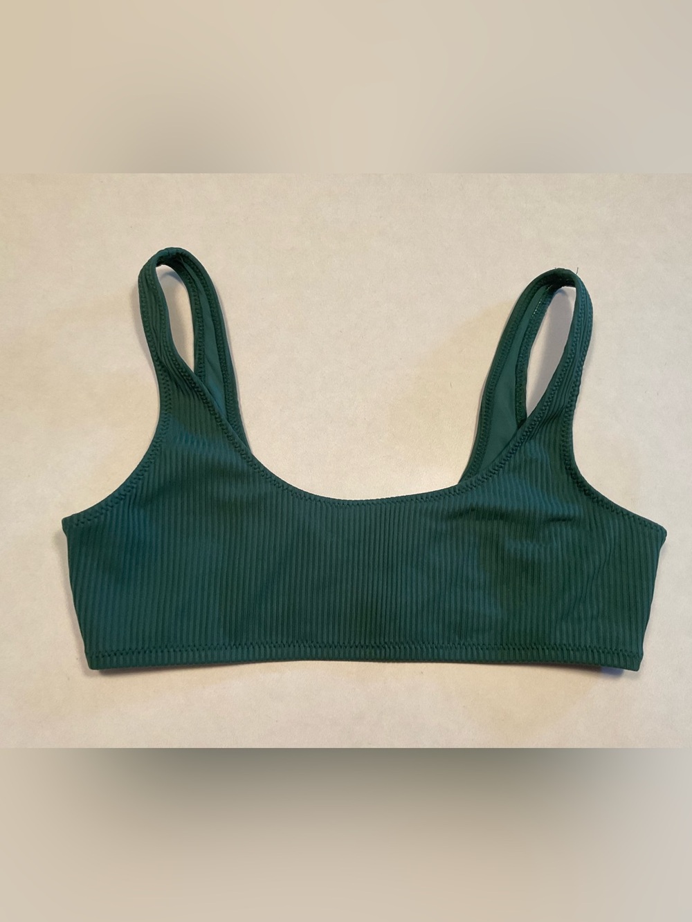 LA Hearts PacSun Green Crinkle Bikini Top